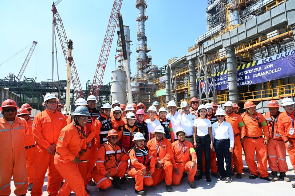 Avanza la soberanía energética: Planta coquizadora en Salina Cruz alcanza el 76% de construcción