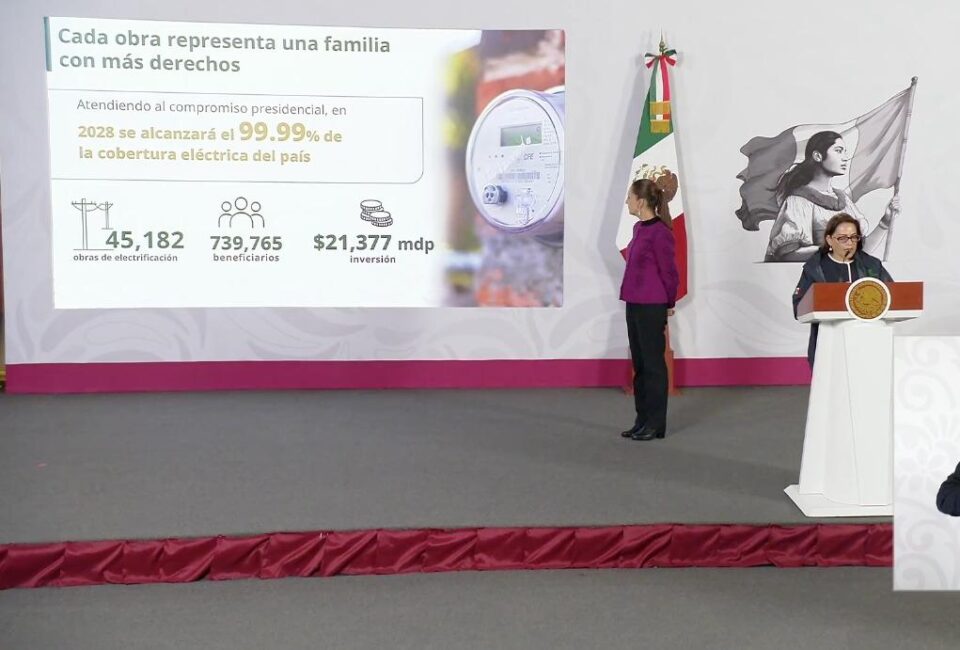 CFE invertirá 21,377 MDP para alcanzar cobertura eléctrica nacional en 2028